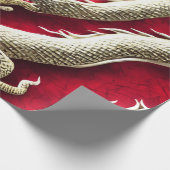 Papier Cadeau Illustration de Chinesse Dragon (Coin)