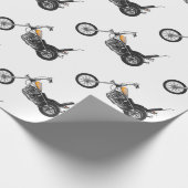 Papier Cadeau Illustration de Chopper Motorcycle 1950 (Coin)