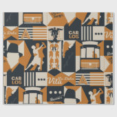 Papier Cadeau illustration de conception transparente motif arge (Plat)