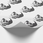 Papier Cadeau Illustration de crâne (Coin)