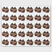 Papier Cadeau Illustration de Cupcake (Plat)
