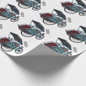 Papier Cadeau Illustration de cyclo-pousse (Coin)