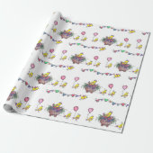 Papier Cadeau Illustration de défilé aérien de célébration (Déroulé)