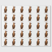 Papier Cadeau Illustration de dessin animé autour du vautour (Plat)