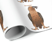 Papier Cadeau Illustration de dessin animé autour du vautour (Coin rond)