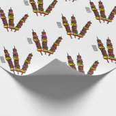 Papier Cadeau Illustration de dessin animé Kebab ou kabob (Coin)