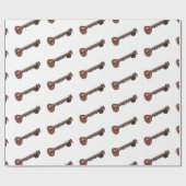 Papier Cadeau Illustration de dessin de Sitar (Plat)