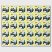 Papier Cadeau Illustration de dessin d'imprimante (Plat)