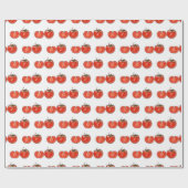 Papier Cadeau Illustration de dessin sur la tomate (Plat)