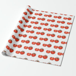 Papier Cadeau Illustration de dessin sur la tomate