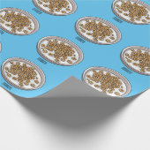 Papier Cadeau Illustration de dessin sur les céréales (Coin)