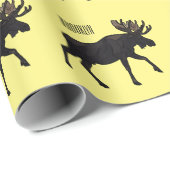 Papier Cadeau Illustration de dessin sur l'orignal (Coin rond)