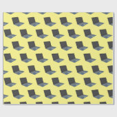 Papier Cadeau Illustration de dessin sur ordinateur portable (Plat)