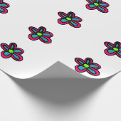 Papier Cadeau Illustration de fleurs (Coin)
