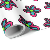 Papier Cadeau Illustration de flux (Coin rond)