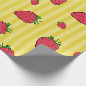 Papier Cadeau Illustration de fraises (Coin)