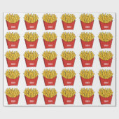 Papier Cadeau Illustration de frites (Plat)