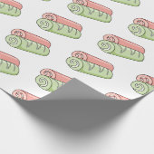 Papier Cadeau Illustration de gâteau suisse roll / roll (Coin)