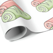 Papier Cadeau Illustration de gâteau suisse roll / roll (Coin rond)