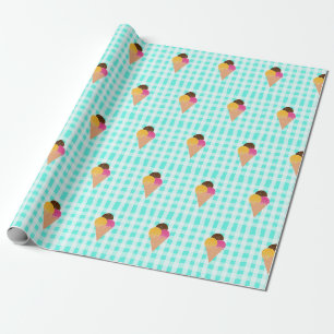 Papier Cadeau Illustration de glace colorée