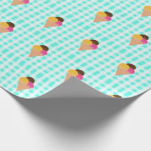 Papier Cadeau Illustration de glace colorée (Coin)