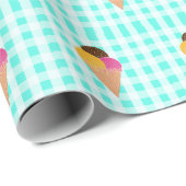 Papier Cadeau Illustration de glace colorée (Coin rond)