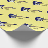 Papier Cadeau Illustration de guitare électrique (Coin)