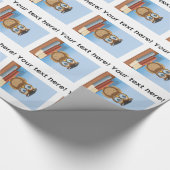 Papier Cadeau Illustration de hibou (Coin)