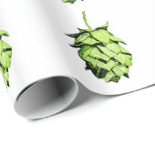 Papier Cadeau Illustration de houblon (Coin rond)