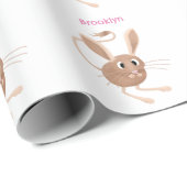 Papier Cadeau Illustration de jerboa aux longues oreilles (Coin rond)