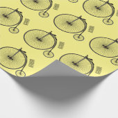 Papier Cadeau Illustration de la bande dessinée de vélo à grande (Coin)