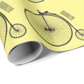 Papier Cadeau Illustration de la bande dessinée de vélo à grande (Coin rond)