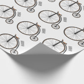 Papier Cadeau Illustration de la bande dessinée de vélo à grande (Coin)