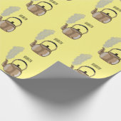 Papier Cadeau Illustration de la bouilloire à thé ou à thé (Coin)