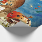 Papier Cadeau Illustration de la forêt d'automne (Coin)