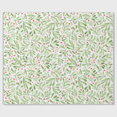 Papier Cadeau Illustration de la peinture aquatique de Noël (Plat)