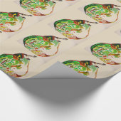 Papier Cadeau Illustration de l'aquarelle des fruits poires (Coin)