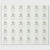 Papier Cadeau Illustration de lave-linge mignonne (Plat)