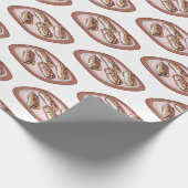 Papier Cadeau Illustration de l'éclair de chocolat (Coin)