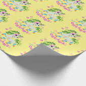 Papier Cadeau Illustration de licorne mignonne #2 (Coin)