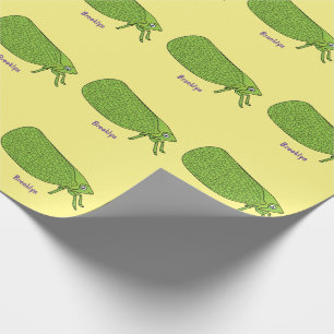 Papier Cadeau Illustration de l'insecte de la trémie verte mûre
