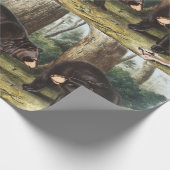 Papier Cadeau Illustration de l'ours noir américain Ursus Americ (Coin)