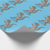 Papier Cadeau Illustration de mignonne mangouste (Coin)