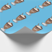 Papier Cadeau Illustration de milk-shake au chocolat (Coin)