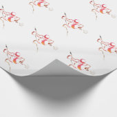 Papier Cadeau Illustration de motif de caniche personnalisable (Coin)