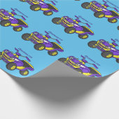 Papier Cadeau Illustration de moto Purple Quad (Coin)