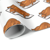 Papier Cadeau Illustration de Peking duck (Coin rond)