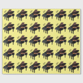 Papier Cadeau Illustration de piano (Plat)