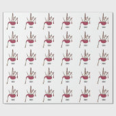 Papier Cadeau Illustration de pipes (Plat)