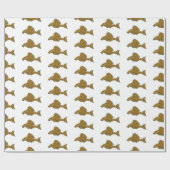 Papier Cadeau Illustration de poisson Pleco (Plat)